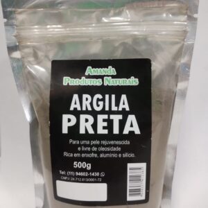 Argila Preta 500g Amanda P.Naturais