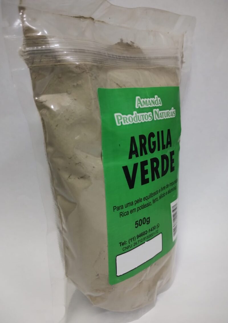 Argila Verde 500g Amanda P.Naturais - Imagem 4
