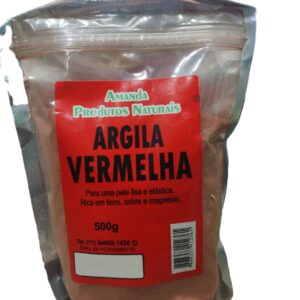 Argila Vermelha 500g Amanda Prod.Naturais
