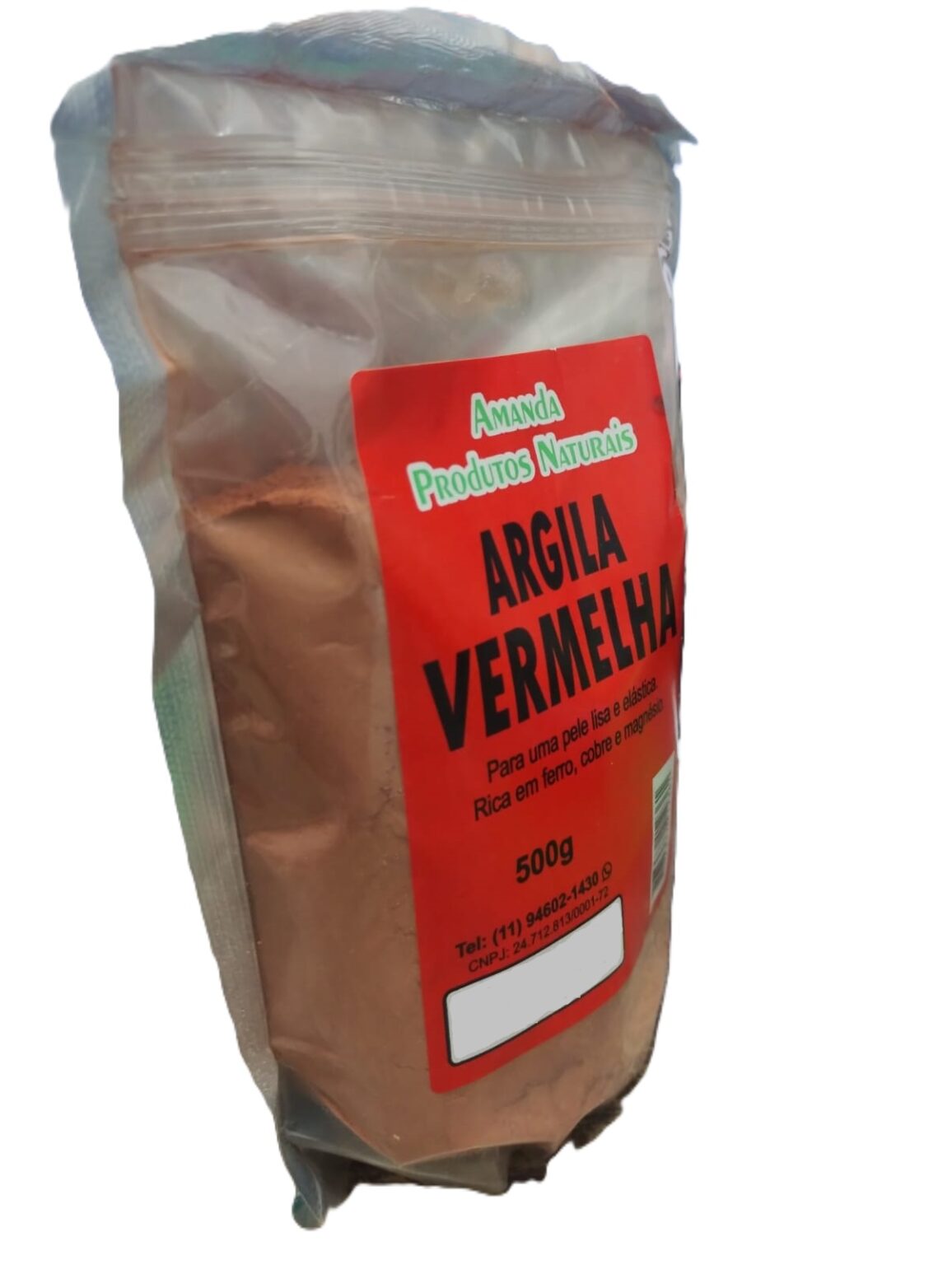 Argila Vermelha 500g Amanda Prod.Naturais - Imagem 4