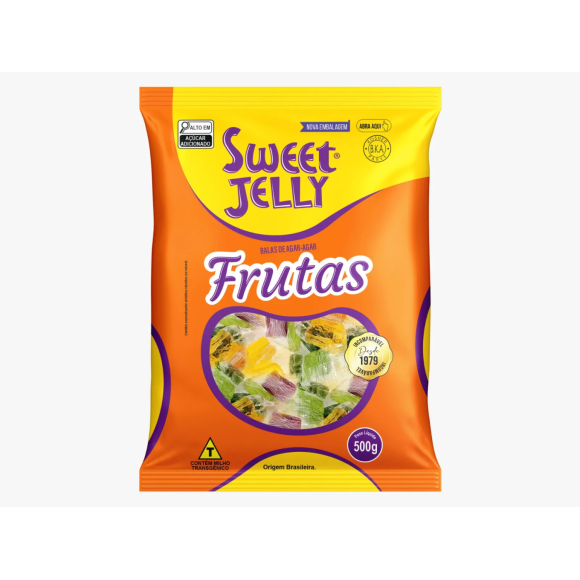 Balas Agar Agar - Pacote com 500g - Sweet jelly