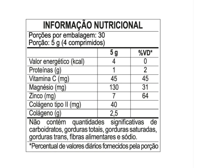 Colágeno Zmc Trio Tipo1 + Tipoll + verisol 1250mg 120compr. Apisnutrifemme - Imagem 2