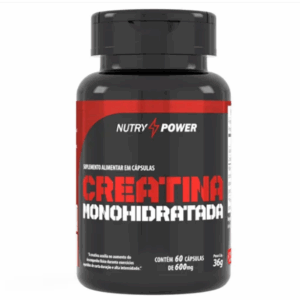 Creatina Monohidratada 60 capsulas  600mg  Nutry Power