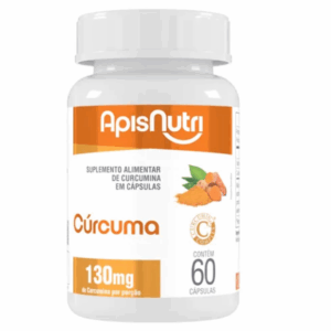 Cúrcuma 60Caps 130mg Suplemento Alimentar de Curcumina ApisNutri