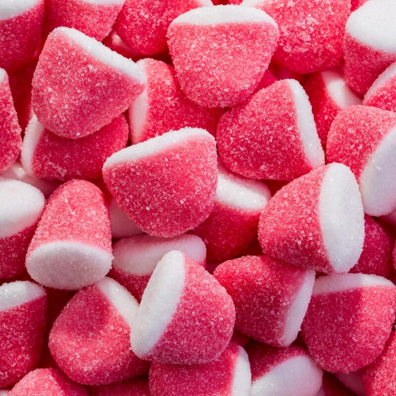 Goma Beijo Morango Fina (Granel 100g)
