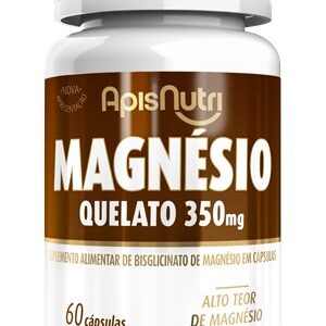 Magnésio 350mg 60 Capsulas  (Quelato) ApisNutri