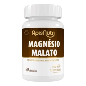 Magnésio Malato 60 Caps 600mg ApisNutri