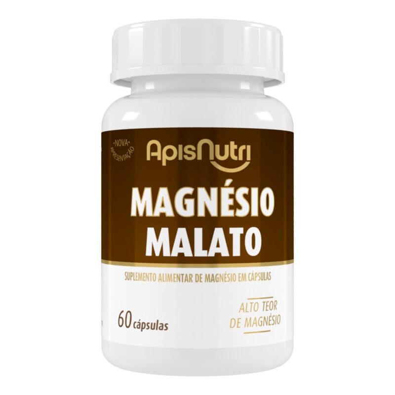 Magnésio Malato 60 Caps 600mg ApisNutri