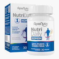 NutriDaily Homem 500mg 30 Capsulas ApisNutri