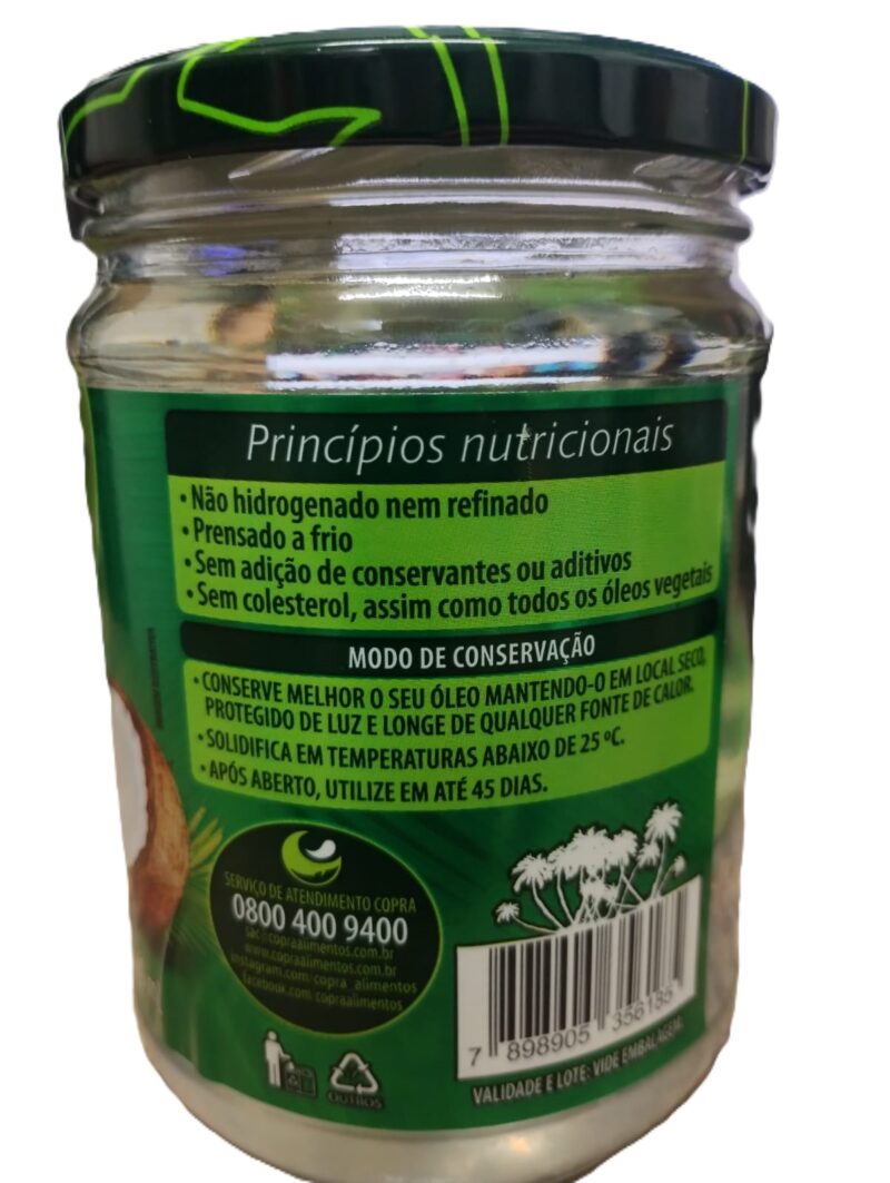 Óleo de Coco Extra Virgem 500ml Copra - Imagem 2