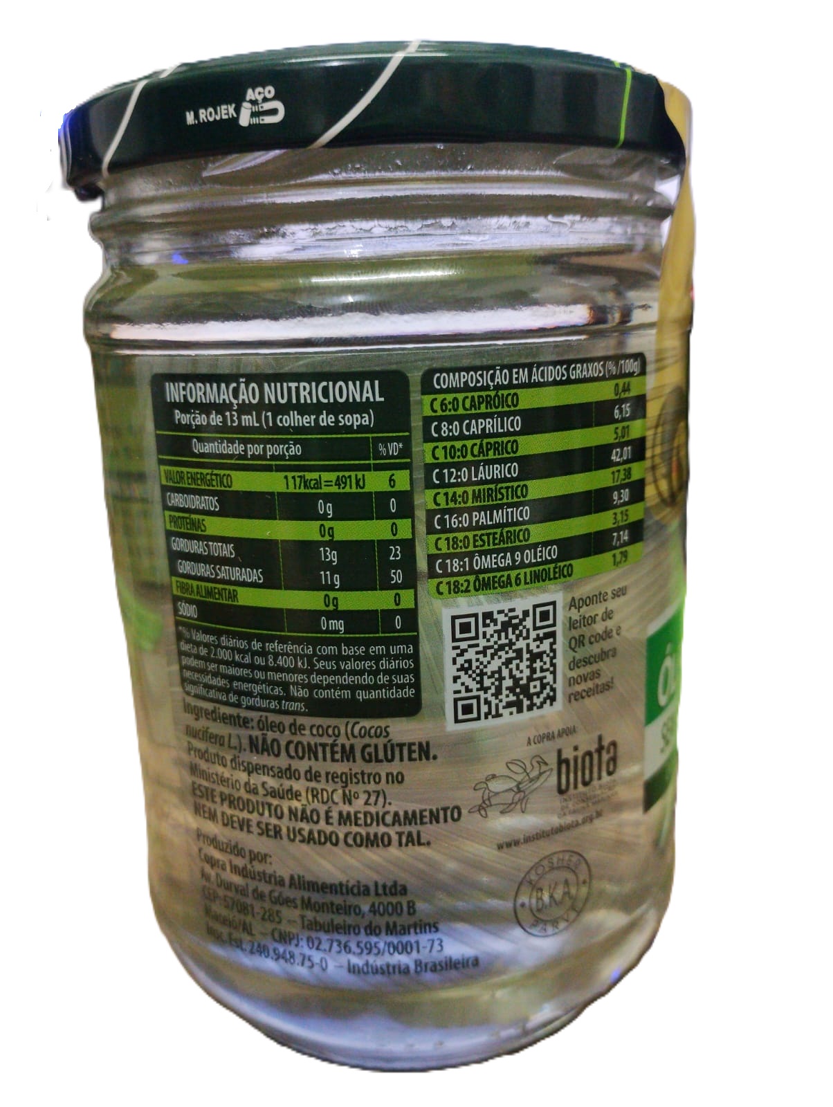 Óleo de Coco Sem Sabor 500ml Copra - Imagem 2