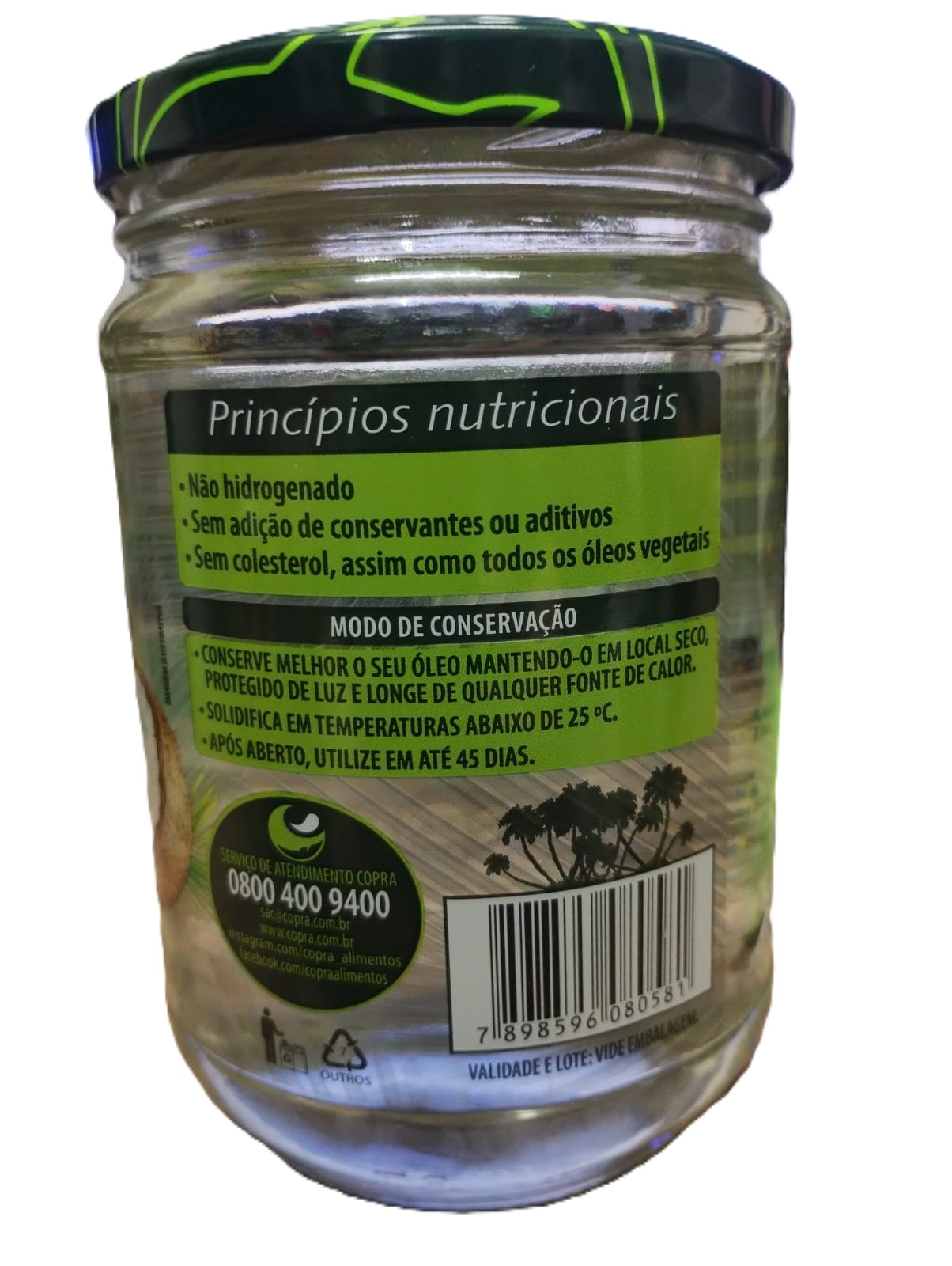 Óleo de Coco Sem Sabor 500ml Copra - Imagem 3