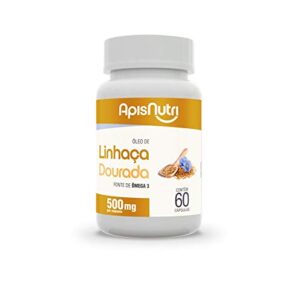 Óleo De Linhaça dourada 60caps 500mg ApisNutri