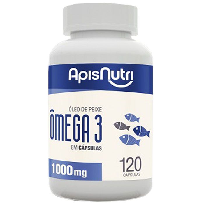 Oleo de Peixe Omega 3 -1000mg 120 Caps ApisNutri