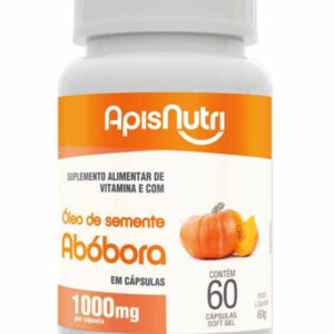Óleo de semente de Abóbora 1000mg 60 caps Apisnutri