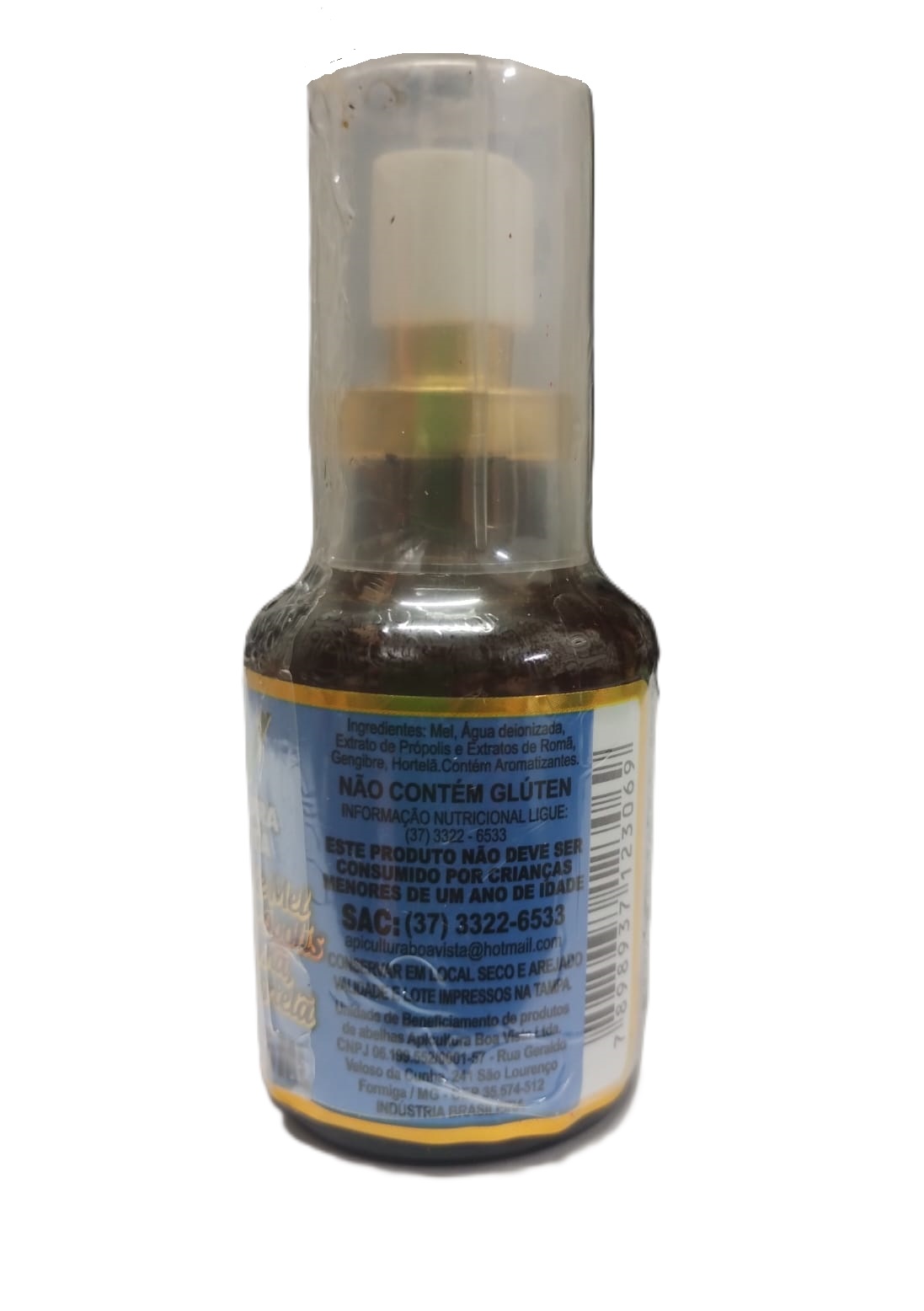 Spray - Composto de Mel, Extrato de Própolis, sabores Gengibre, Romã e Hortelã 35ml - Imagem 2