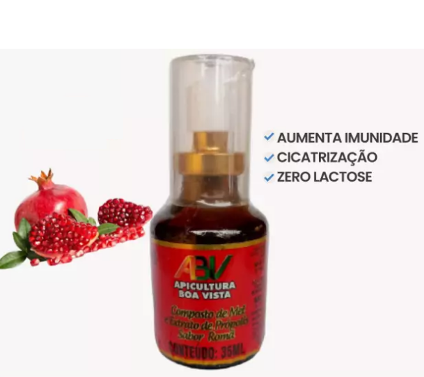 Spray - Composto Mel e Extrato de Própolis sabor Romã 35 ml - Imagem 3