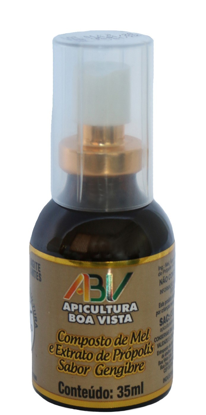 Spray - Composto Mel, Extrato De Própolis Sabor Gengibre 35ml