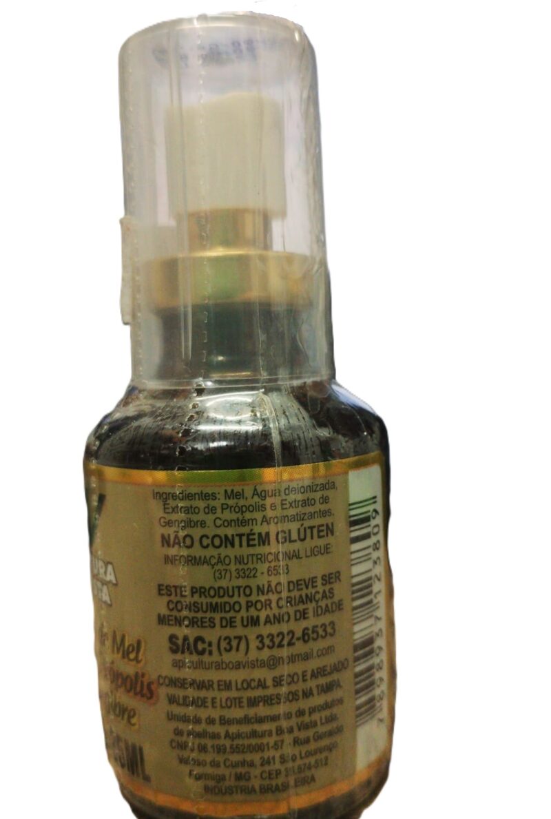 Spray - Composto Mel, Extrato De Própolis Sabor Gengibre 35ml - Imagem 3