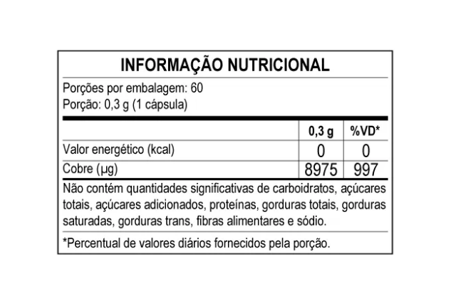 Suplemento Alimentar De Cobre Quelato 60 Caps 8975mcg ApisNutri - Imagem 2