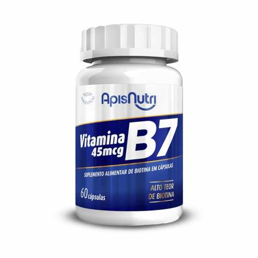 Suplemento De Vitamina B7 60 Caps 45mcg ApisNutri