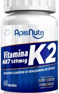 Suplemento de Vitamina K2 60 caps 149mcg ApisNutri