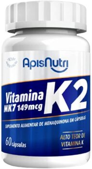 Suplemento de Vitamina K2 60 caps 149mcg ApisNutri