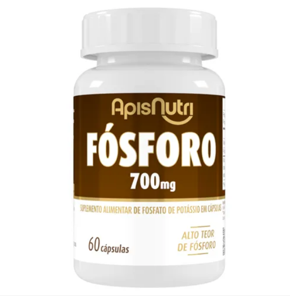 Suplemento Mineral De Fósforo 60 Caps 700Mg ApisNutri