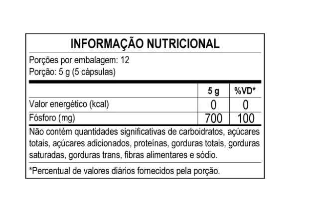 Suplemento Mineral De Fósforo 60 Caps 700Mg ApisNutri - Imagem 2