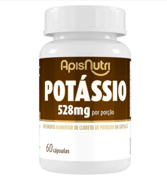 Suplemento Mineral de Potássio 60 Caps 528mg ApisNutri