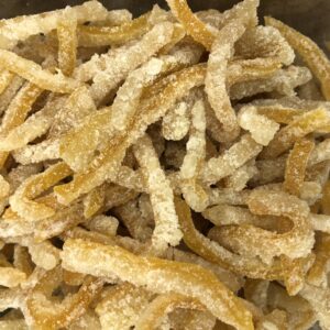 Tiras de Limão Siciliano Cristalizadas (Granel 100g)