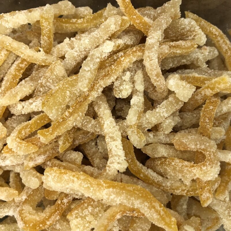 Tiras de Limão Siciliano Cristalizadas (Granel 100g)