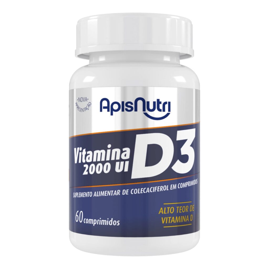 Vitamina D3 2000 UI 60 caps Apisnutri