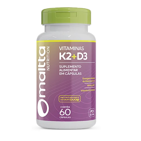Vitaminas k2 + D3 60 cápsulas - MALTTA