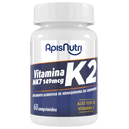 Suplemento de Vitamina K2 60 caps 149mcg ApisNutri