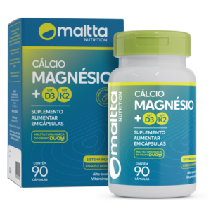 Cálcio+Magnésio+D3+K2 60 cápsulas - Maltta