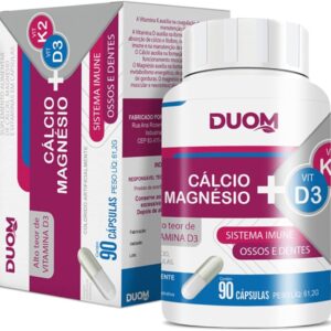 Cálcio+Magnésio 60 cápsulas - DUOM
