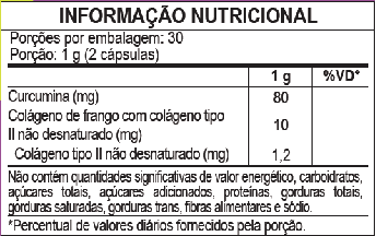 Colágeno tipo II + Cúrcuma 60 cápsulas - Maltta Nutrition - Imagem 2