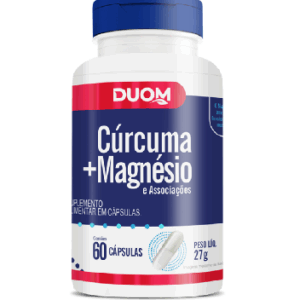 Cúrcuma + Magnésio 60 cápsulas DUOM
