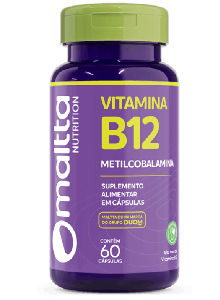 Metilcobalamina Vitamina B12 - 60 Cápsulas - Maltta Nutrition