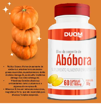 Óleo de Semente de Abóbora 60 caps - Duom - Imagem 3