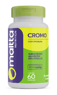 Picolinato de Cromo com Spirulina 60 cápsulas - Maltta Nutrition
