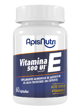 Suplemento de Vitamina E 60 Caps 500UI ApisNutri