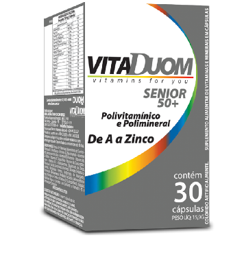 VitaDuom Senior 50+ de A a Zinco 30 Cápsulas - DUOM