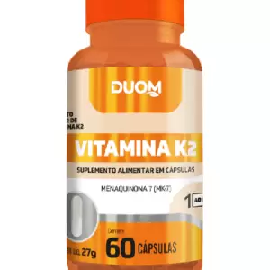 Vitamina K2 - Menaquinona 7 (MK7) - 60 cápsulas DUOM