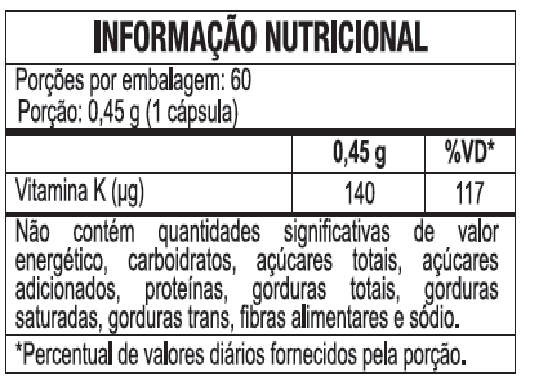 Vitamina K2 - Menaquinona 7 (MK7) - 60 cápsulas DUOM - Imagem 2