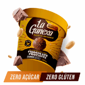 Pasta de amendoim La Ganexa chocolate crocante 450g