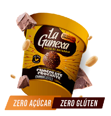 Pasta de amendoim La Ganexa chocolate crocante 450g