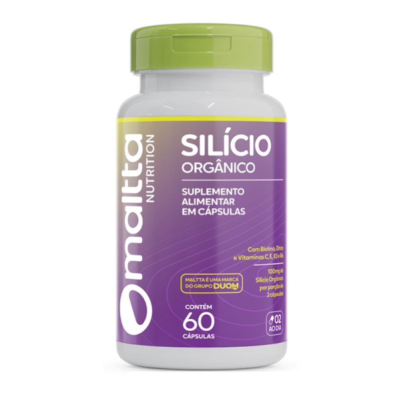 Silício Orgânico 60 cápsulas100mg maltta