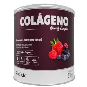 COLÁGENO HIDRILISADO FRUTAS NEGRAS COM ZINCO E COBRE 200G APISNUTRI
